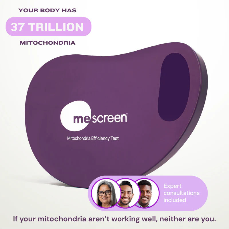 MeScreen mitochondria test kit for at-home UK cellular energy testing